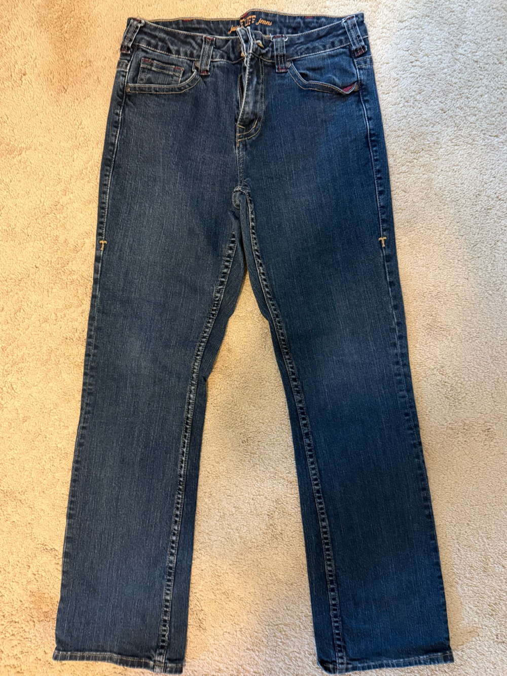 Cowgirl Tuff Dark Blue Straight Leg Jeans
